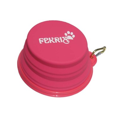 Fekrix Silicone Magic Pink Bowl Small For Dog
